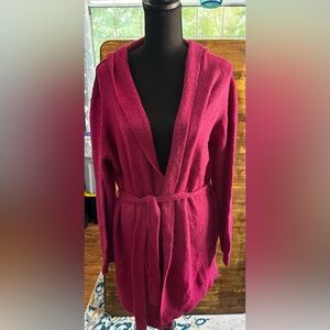 Cotton Emporium - XXL - Pink Sweater Trench Like Design with hood